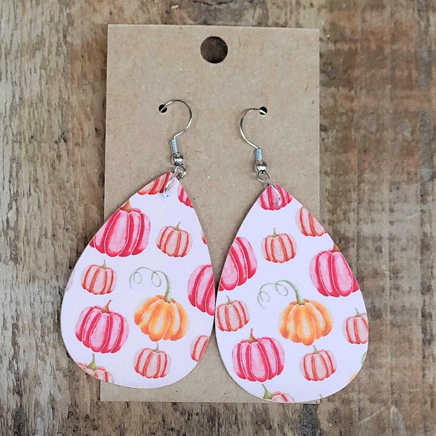 Pink Pumpkin Earrings