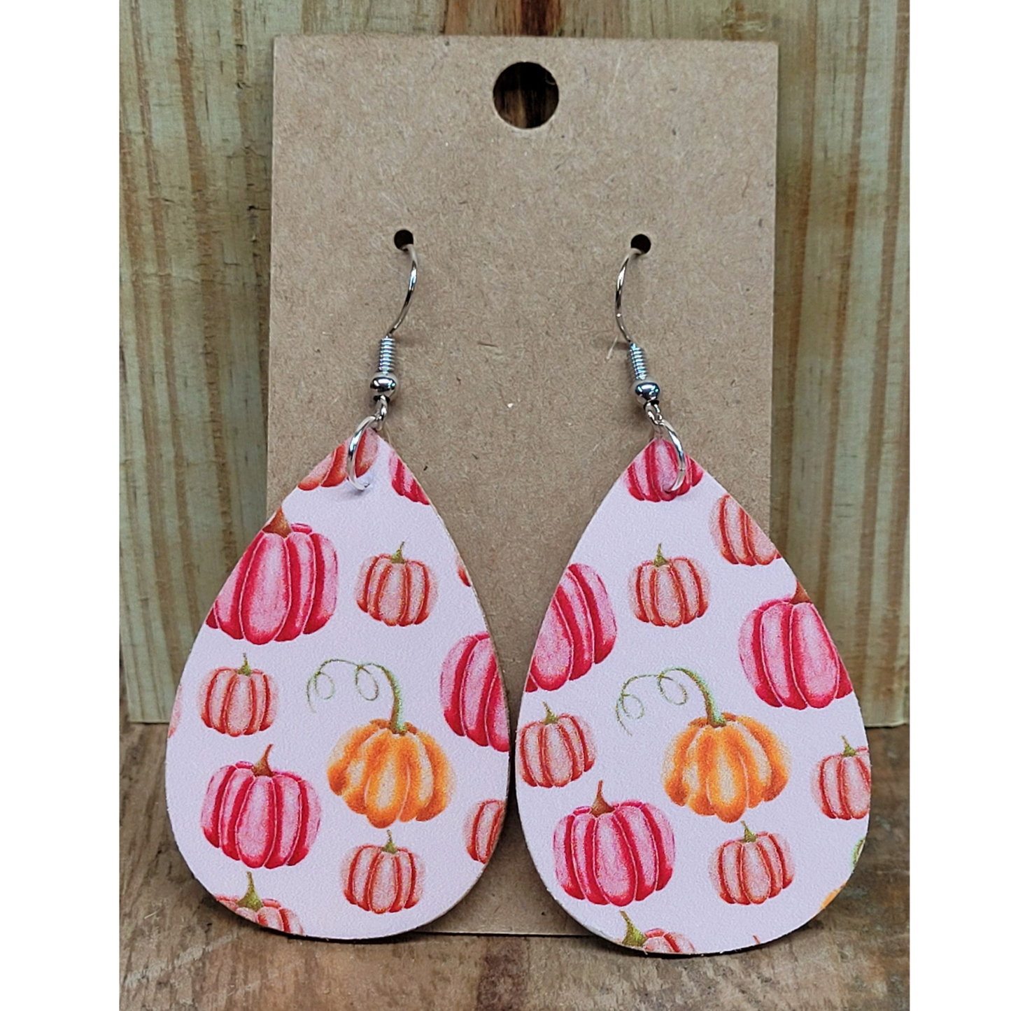 Pink Pumpkin Earrings