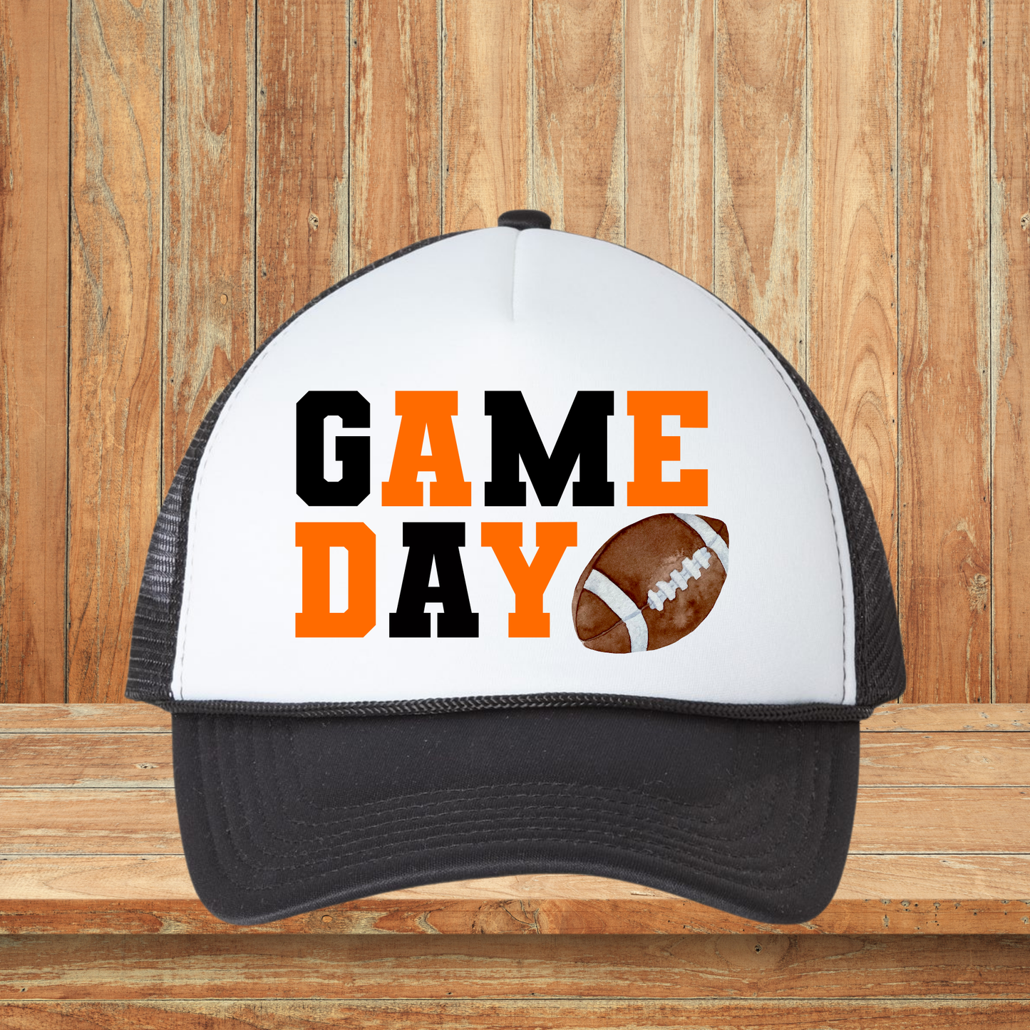 Game Day Black and Orange Hat