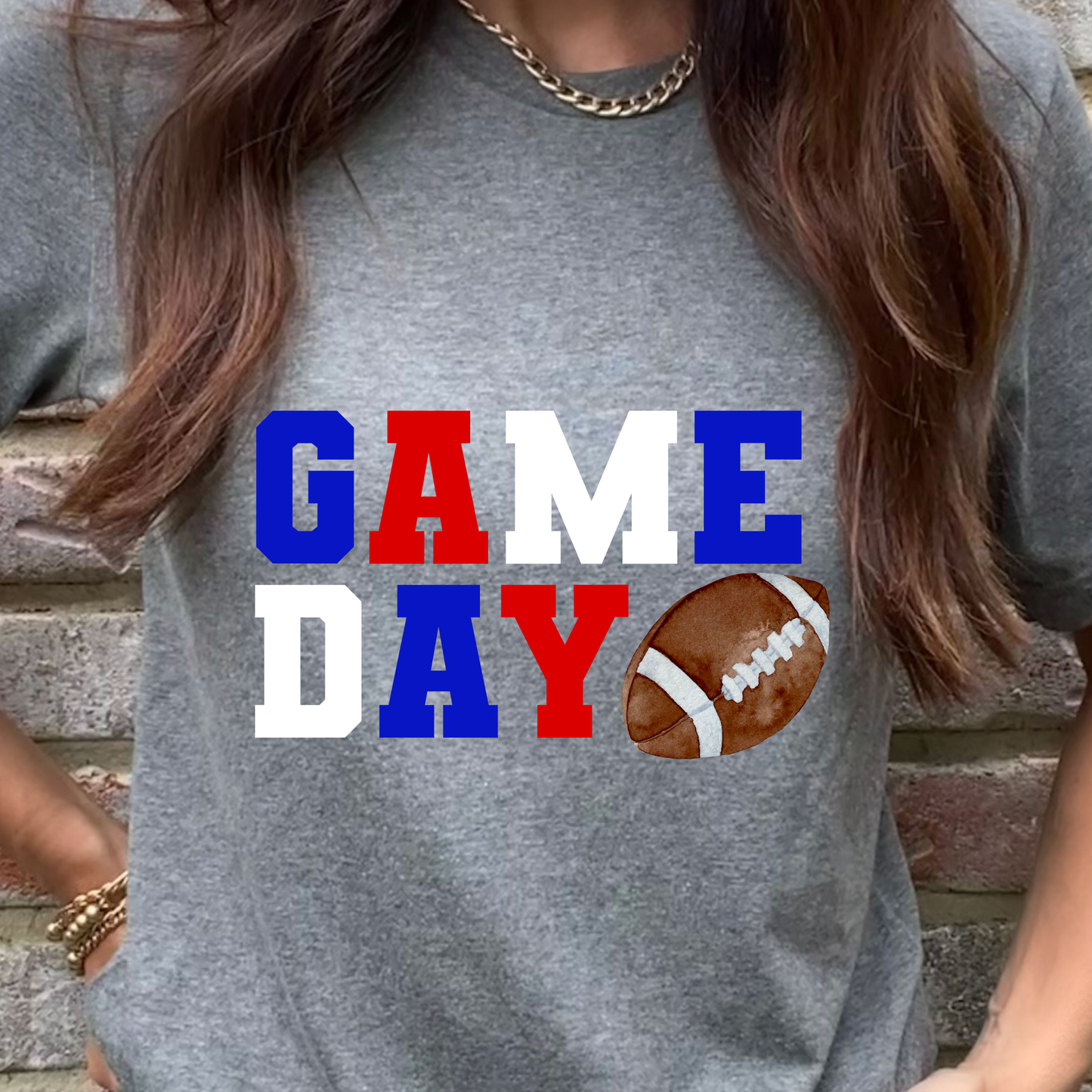 Game Day Red, White, and Blue Graphic Tee