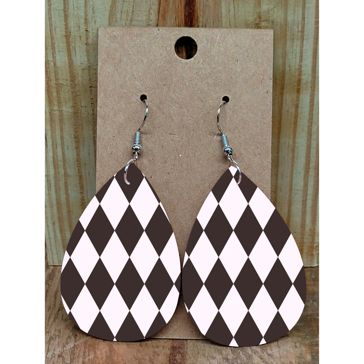 Black and White Earrings