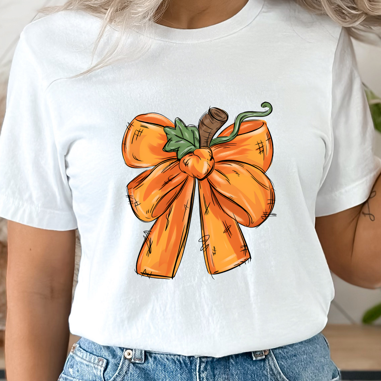 Pumpkin Bow Graphic Tee