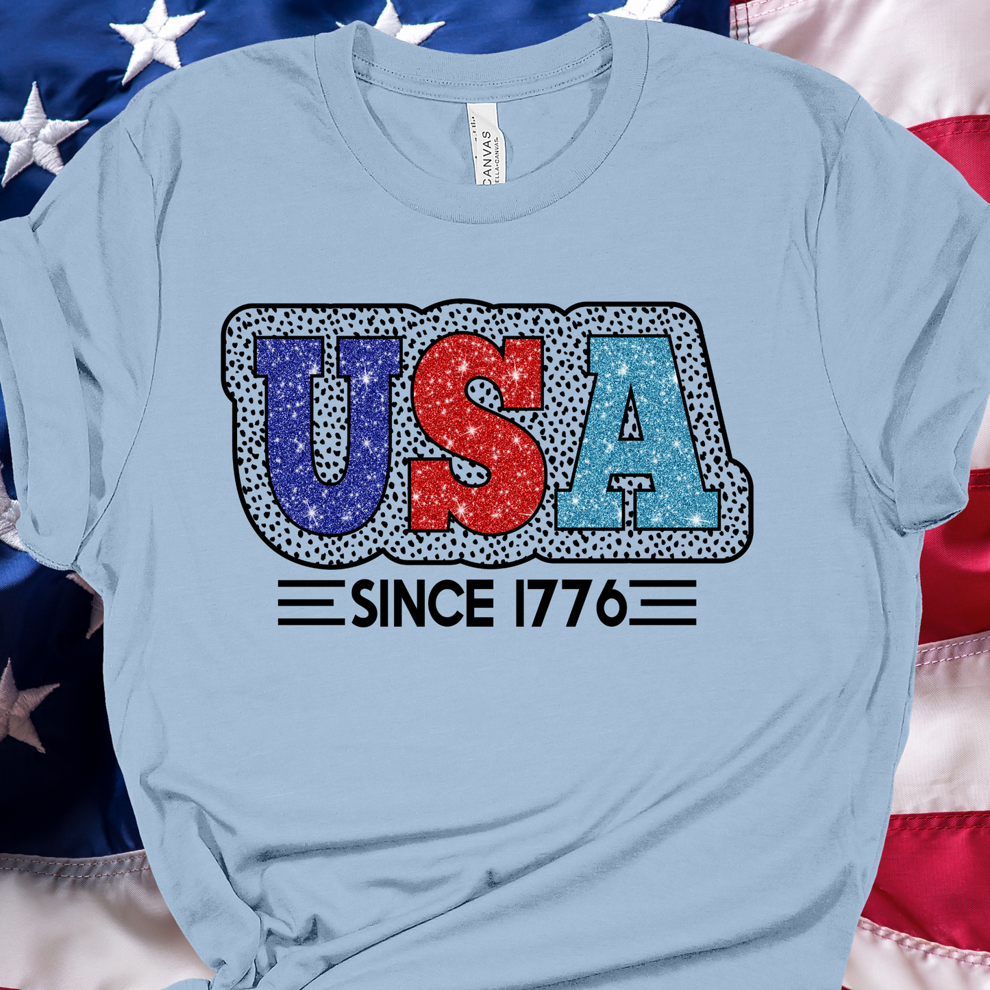 USA Blue Graphic Tee