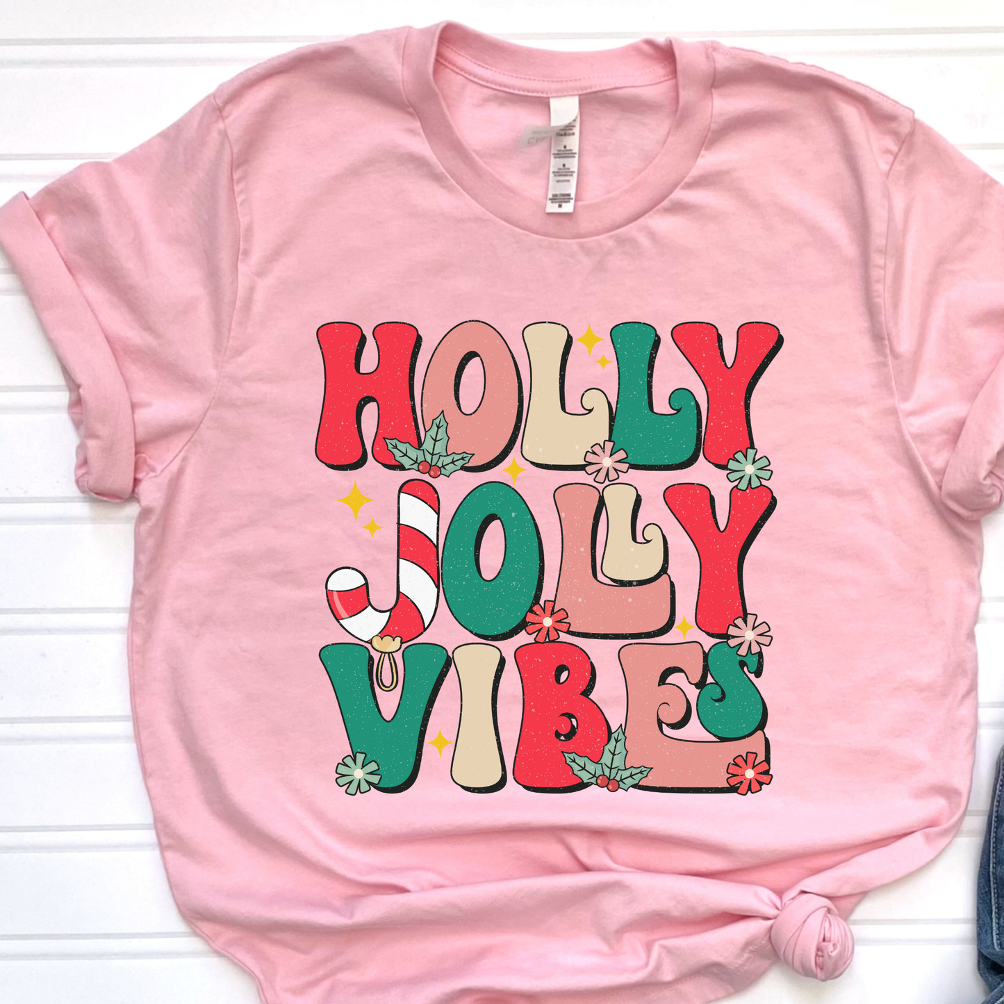 Holly Jolly Vibes Graphic Tee
