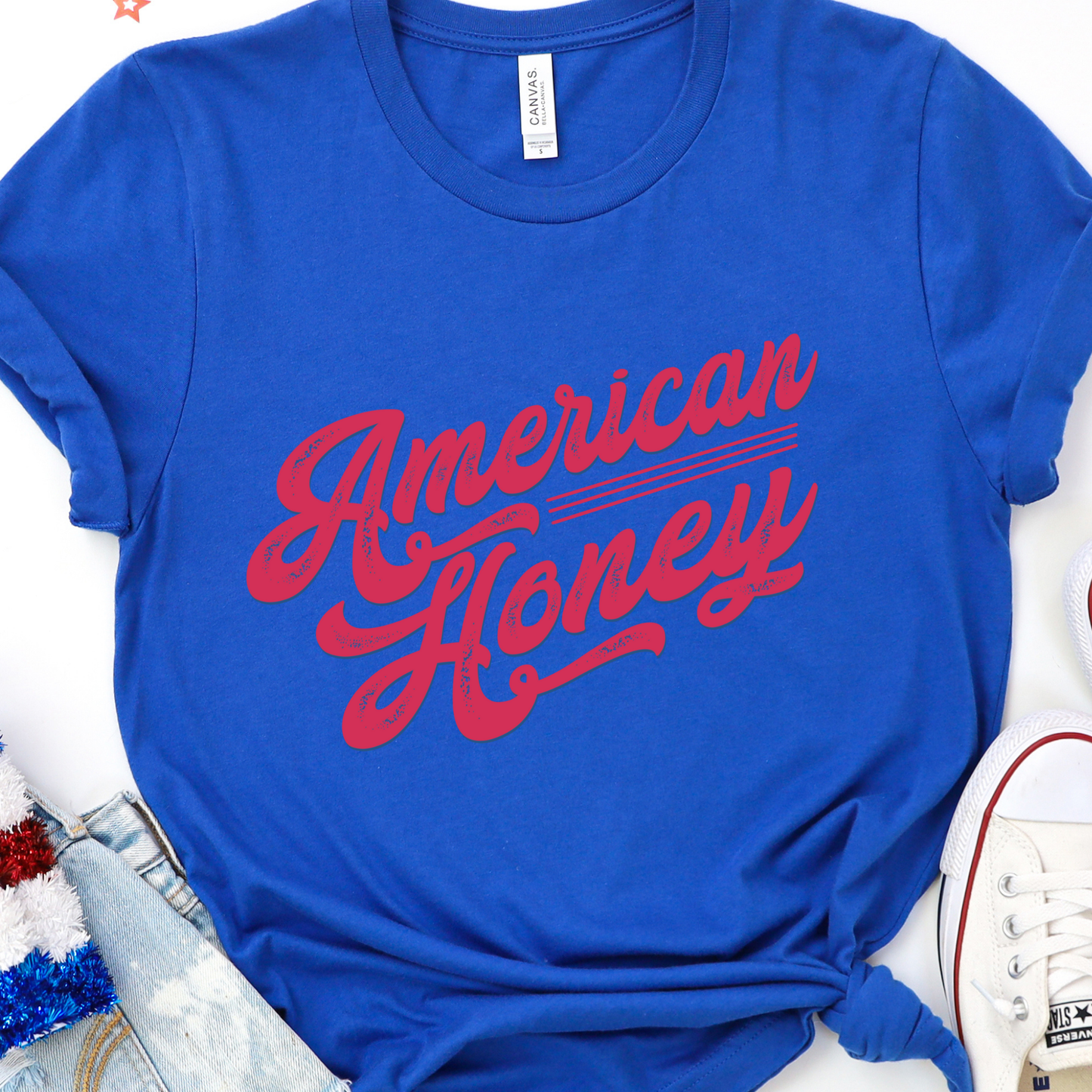 American Honey Blue Graphic Tee