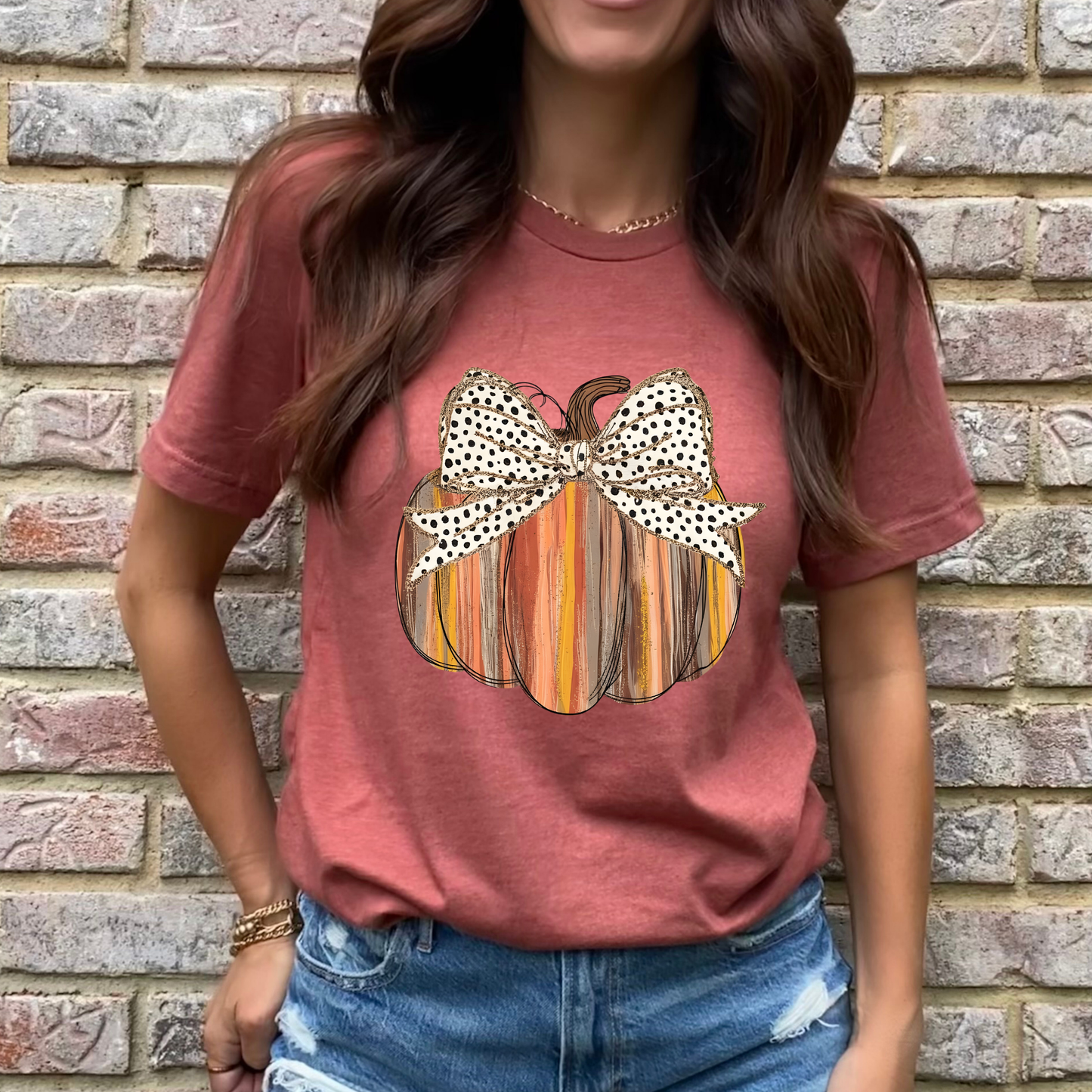 Brush Stroke Pumpkin Graphic Tee
