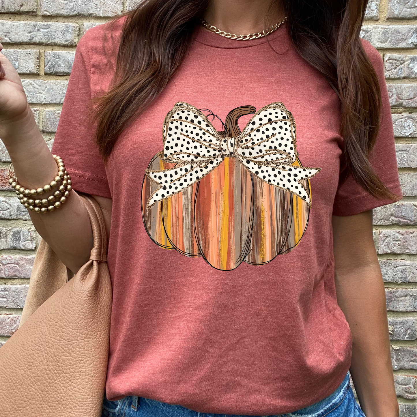 Brush Stroke Pumpkin Graphic Tee