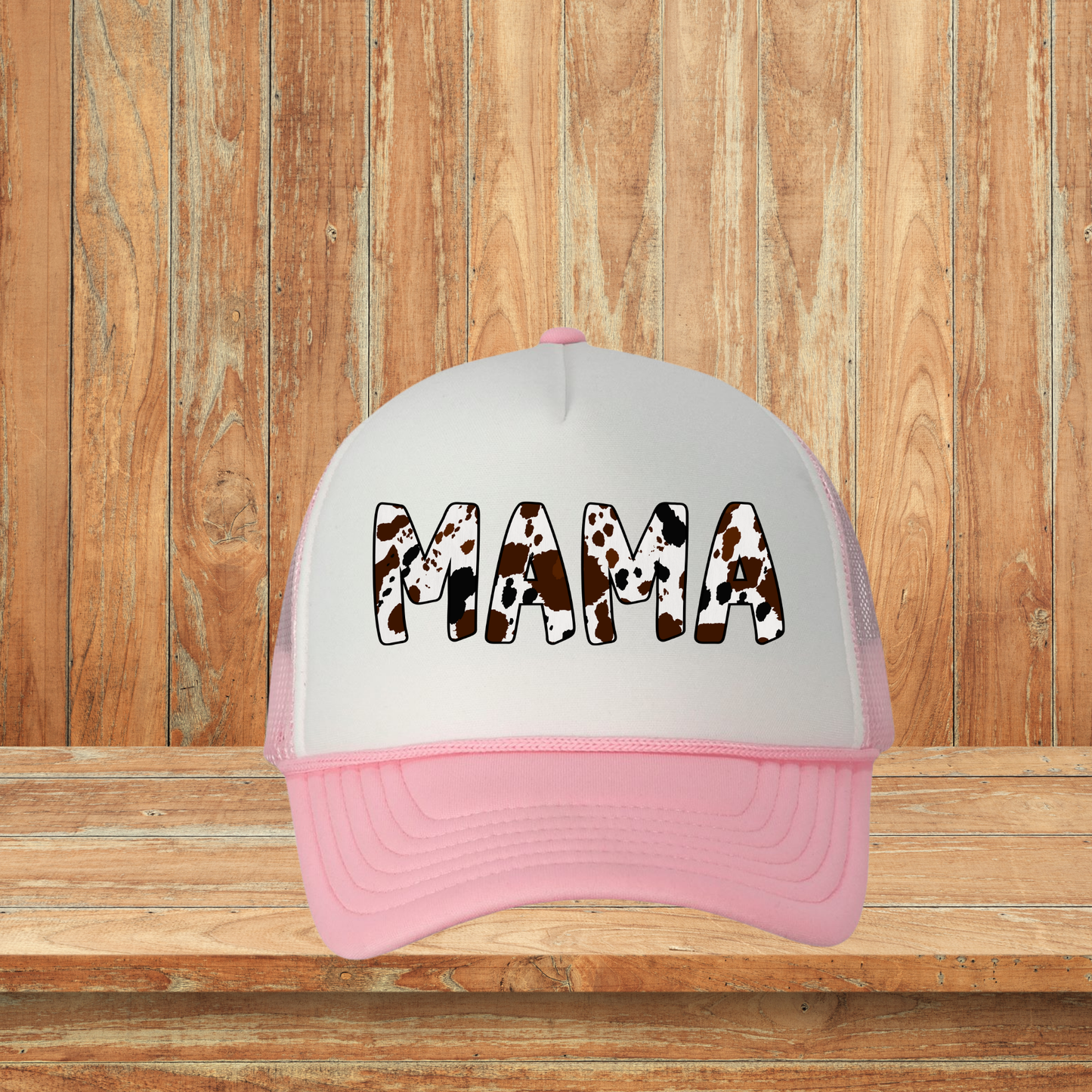 Cow Print Mama Hat