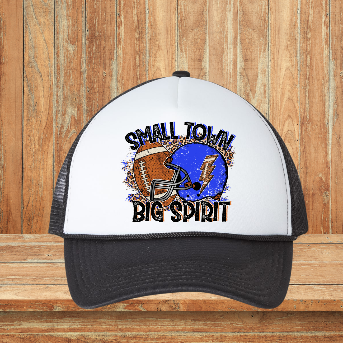 Small Town Big Spirit Blue Hat