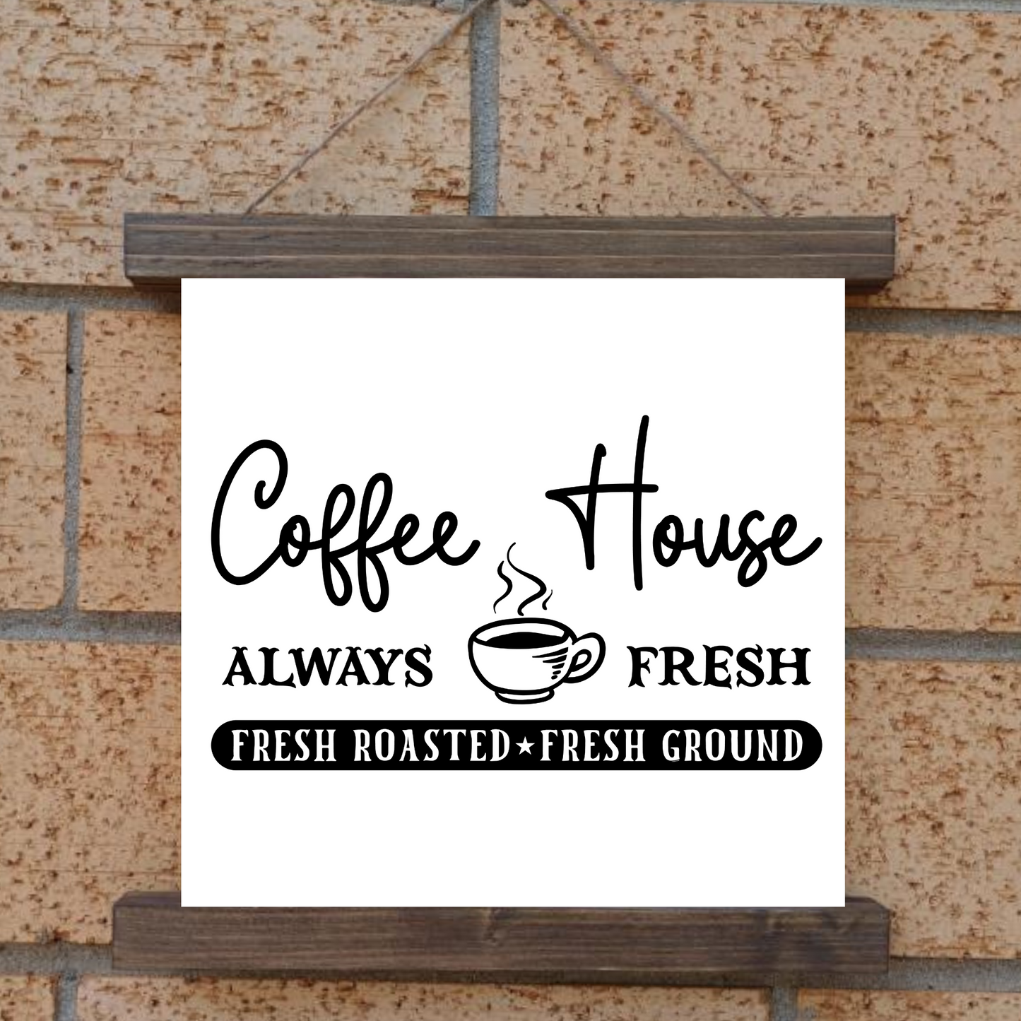 Coffee House Hanging Canvas