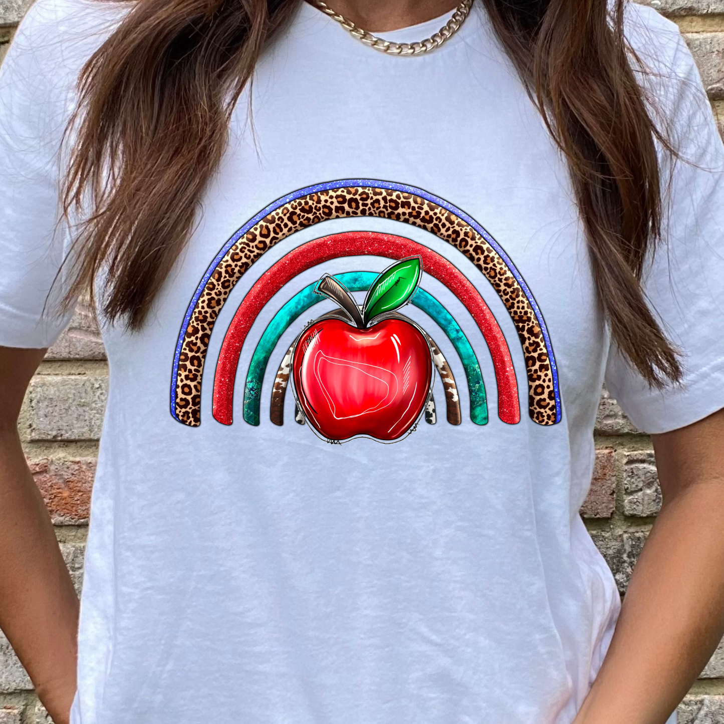 Apple Rainbow Graphic Tee