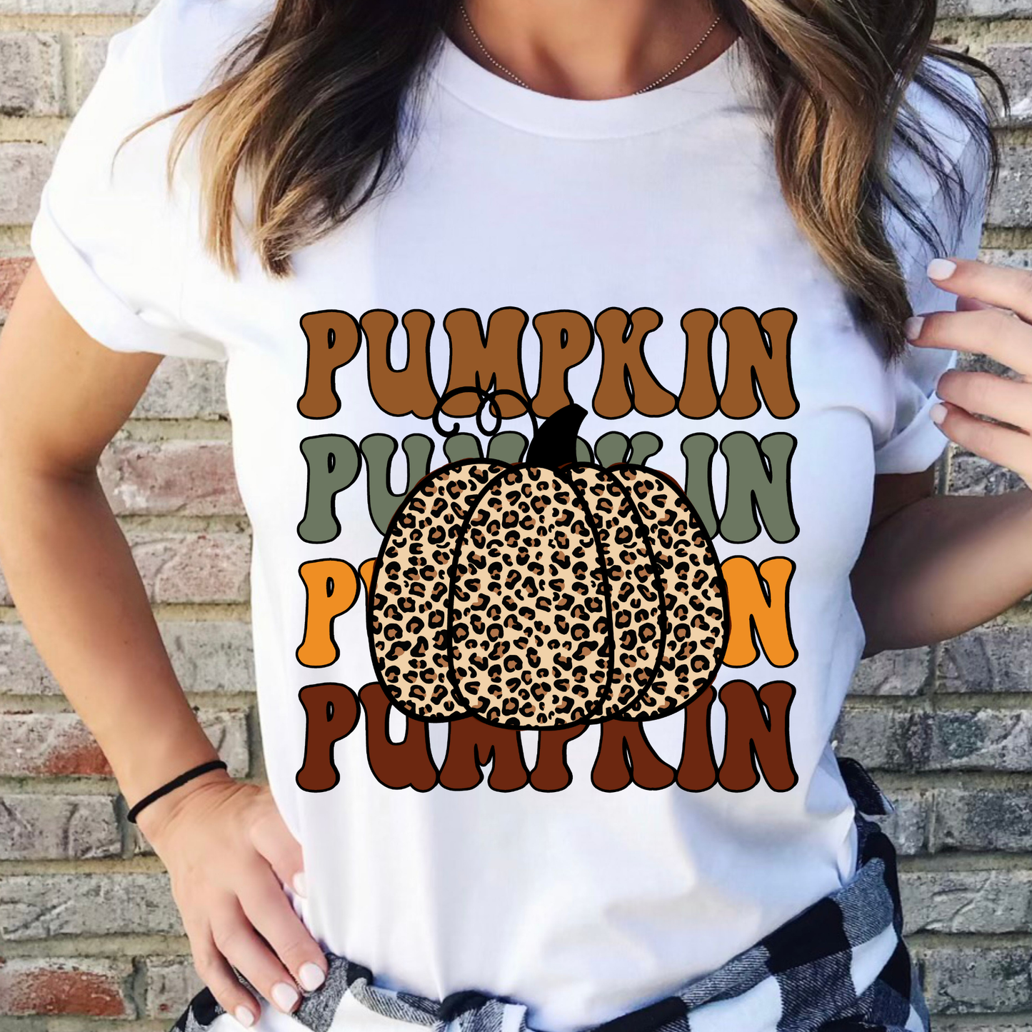 Leopard Pumpkin Graphic Tee