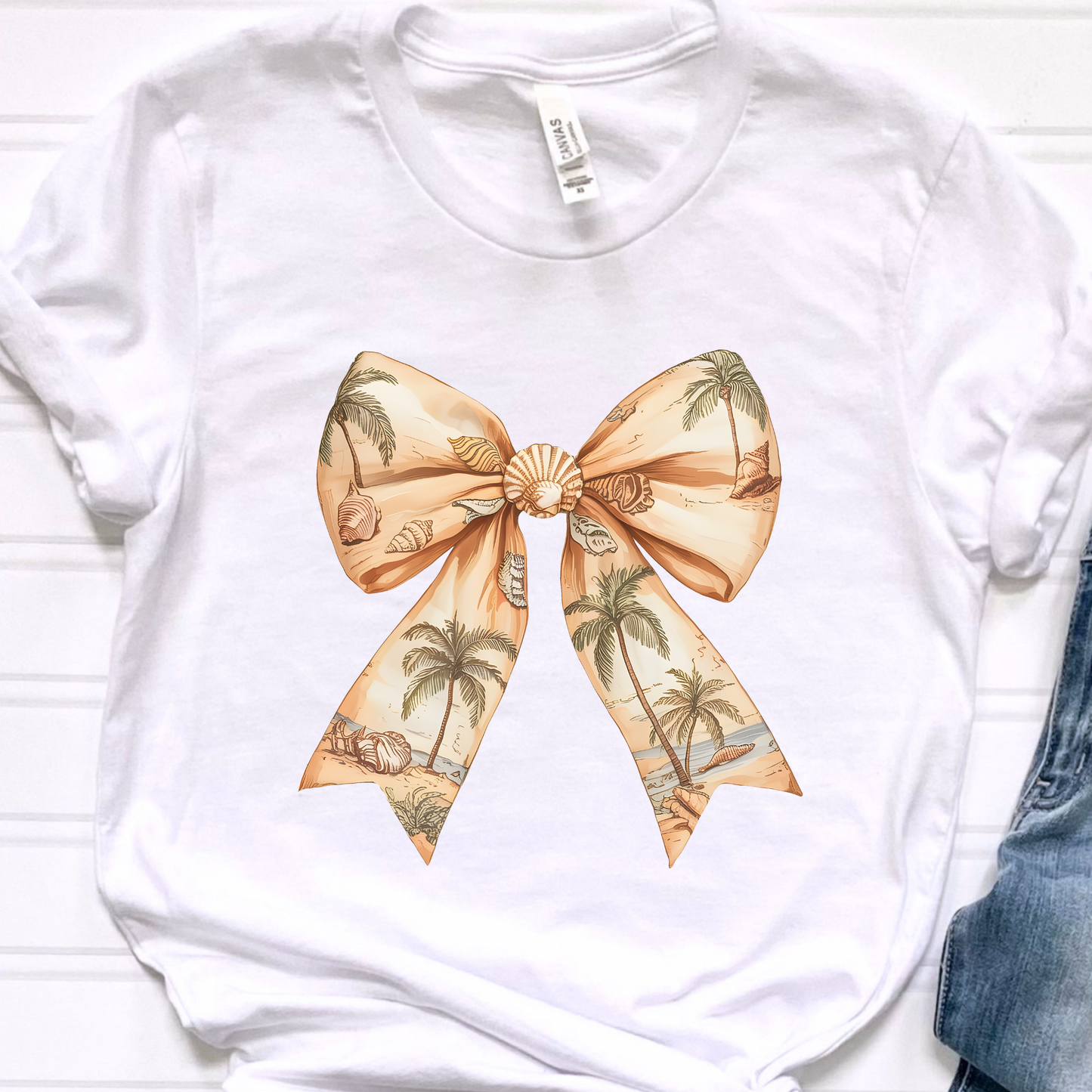 At The Beach Bow Graphic Tee
