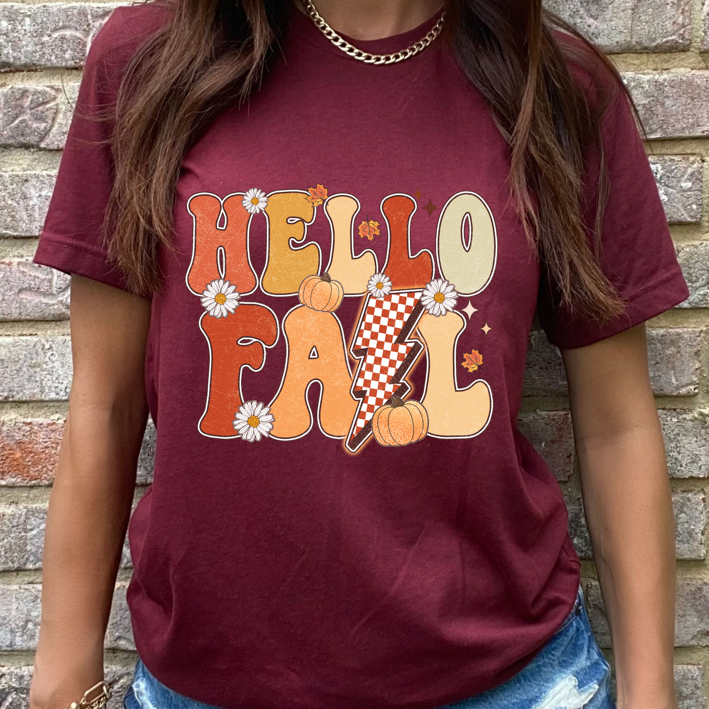 Hello Fall Retro Graphic Tee