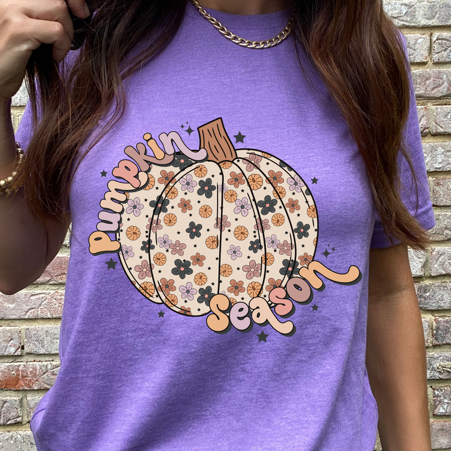 Floral Pumpkin Season Graphic Tee