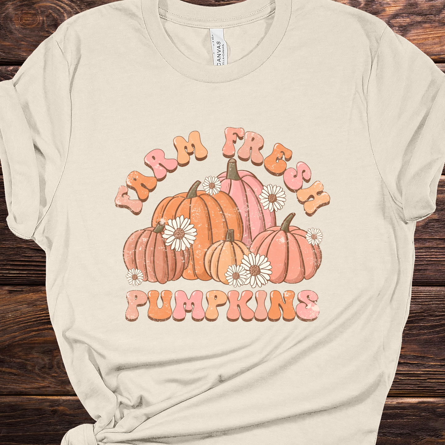 Farm Fresh Pumpkins Distressed Graphic Tee