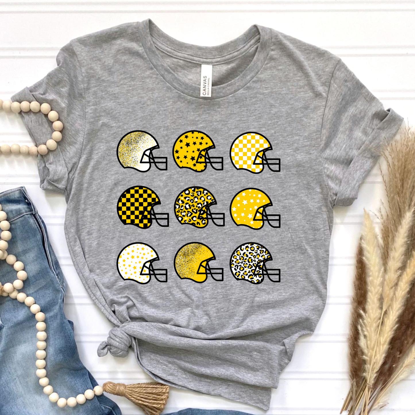 Custom Football Helmets Graphic Tee