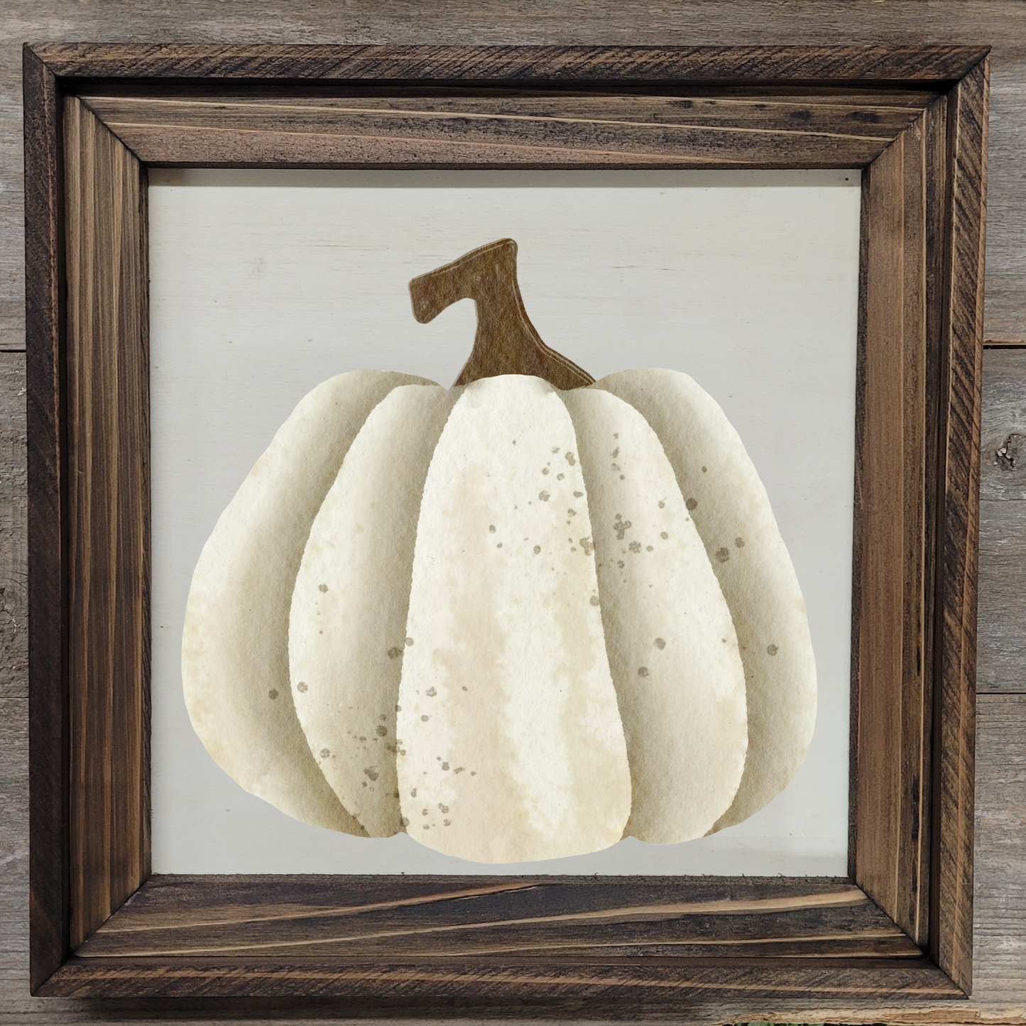 Fall Pumpkin 6 - 12x12 Wood Print