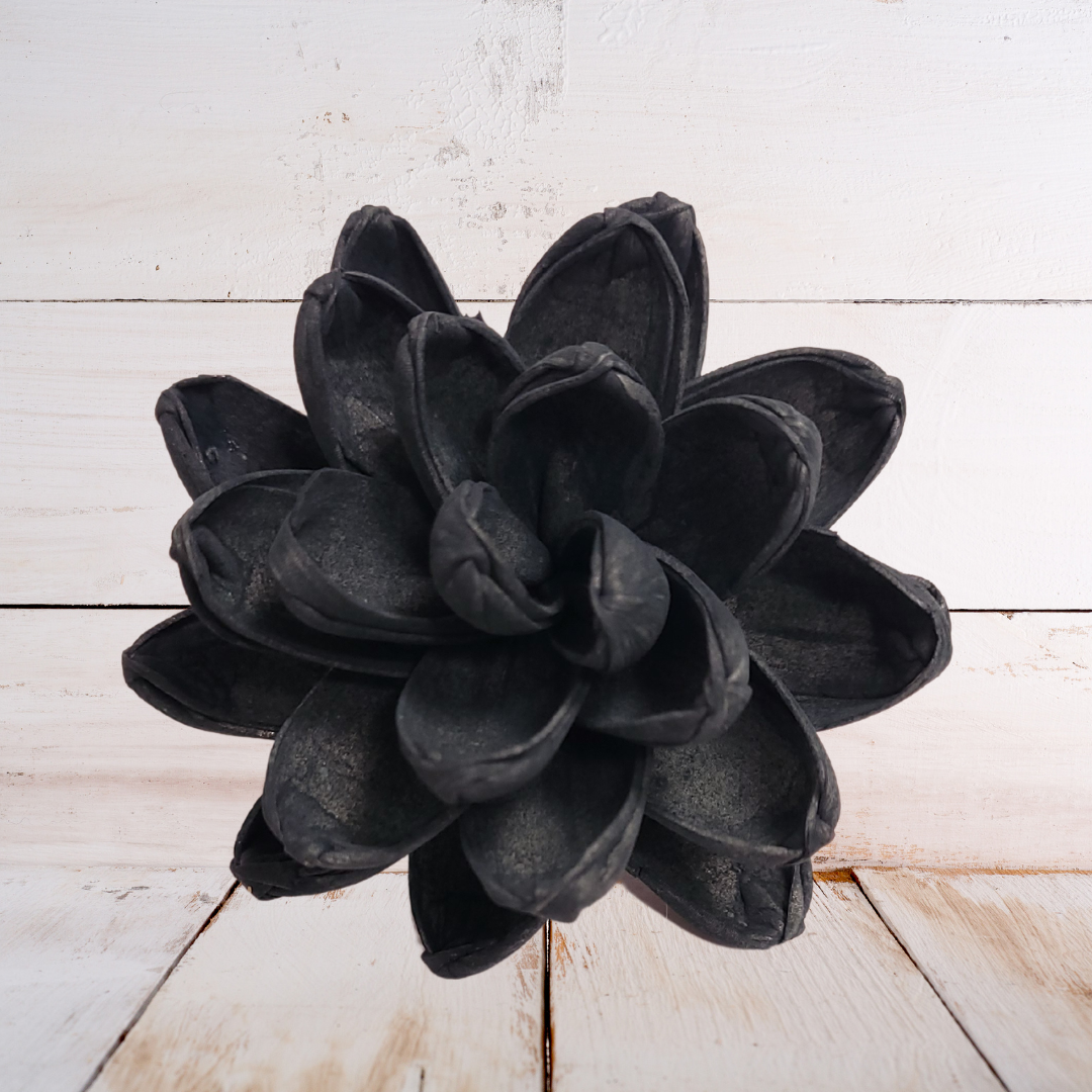 Deep Black Wood Flower Dye