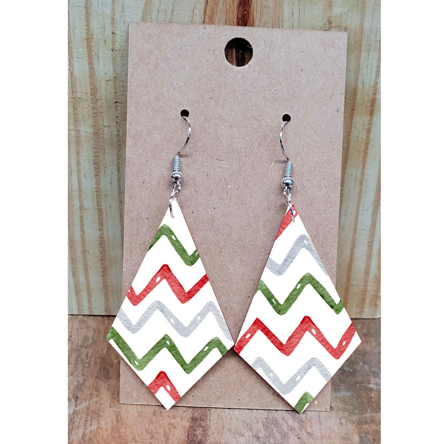 Wrapping Paper Earrings