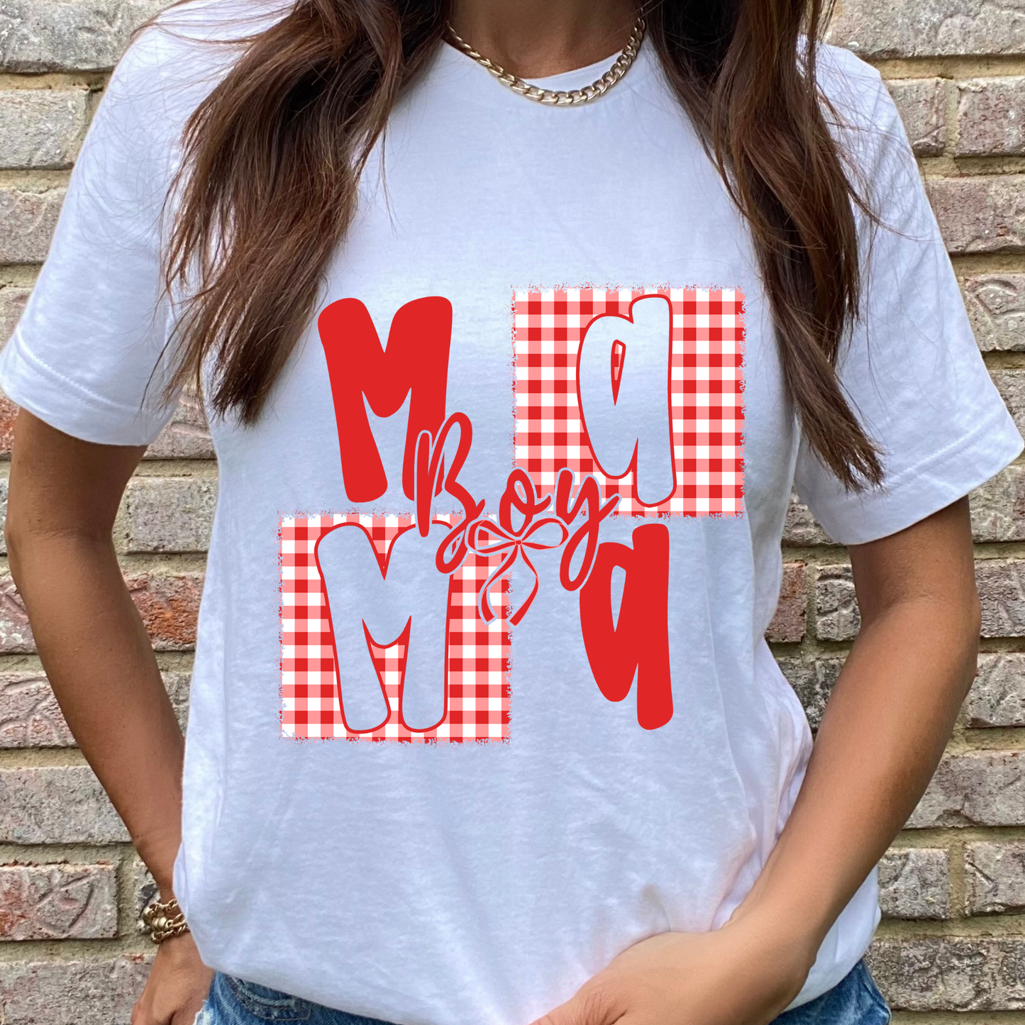 Boy Mama Red Graphic Tee
