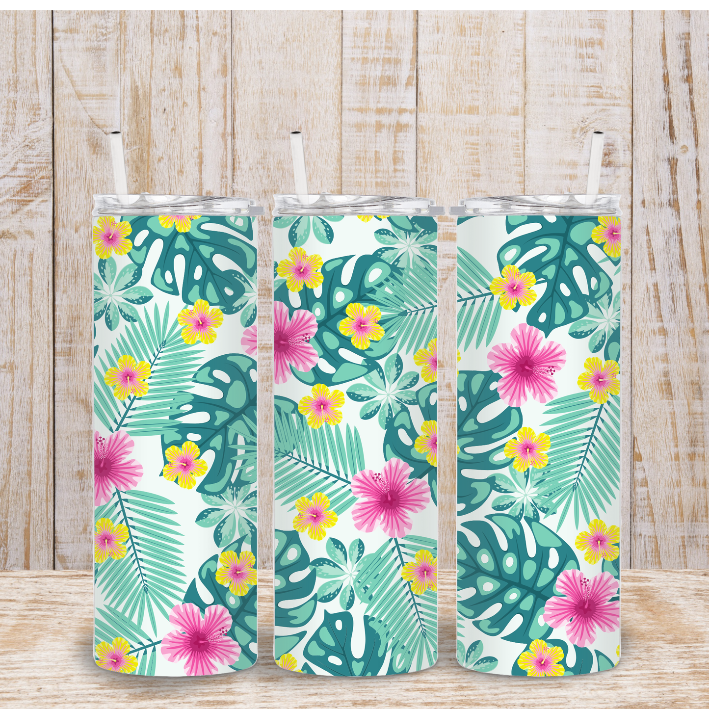 Tropical Floral Tumbler