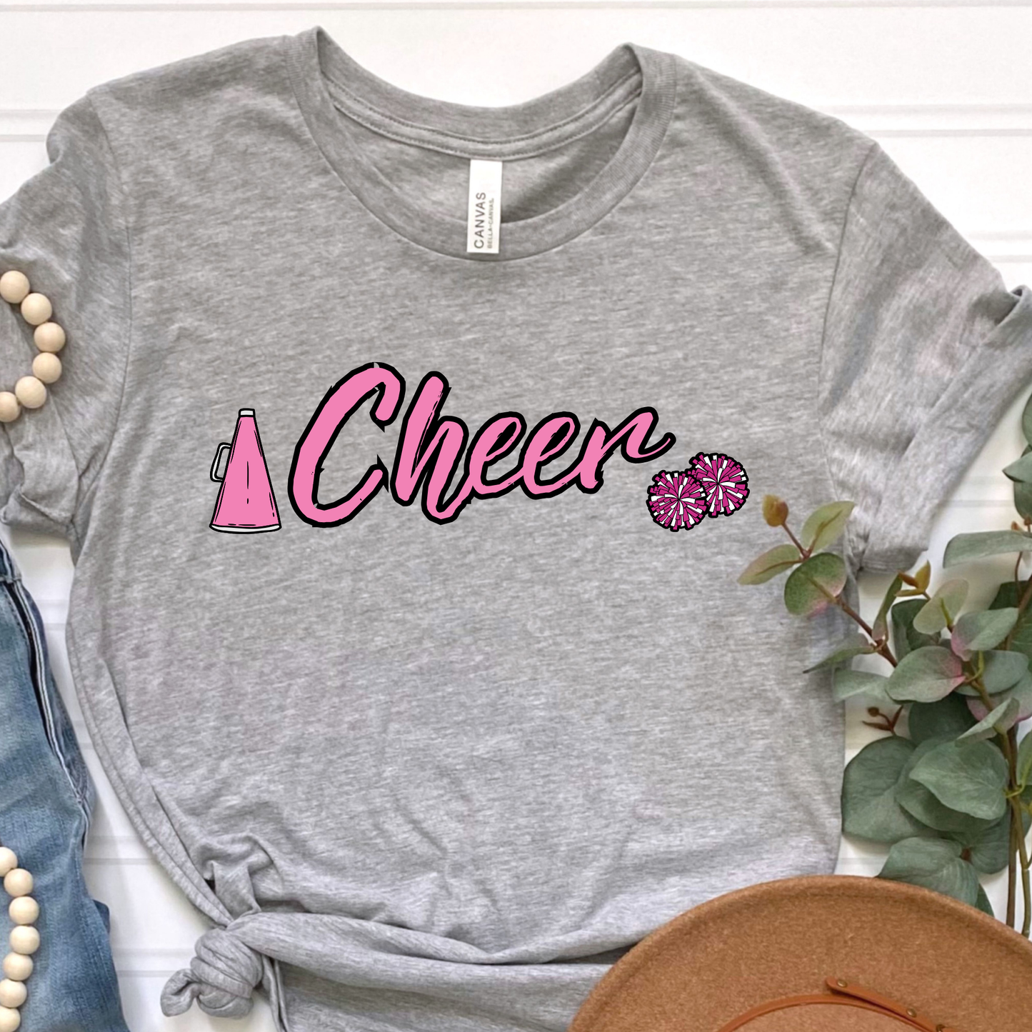 PINK CHEER Graphic Tee