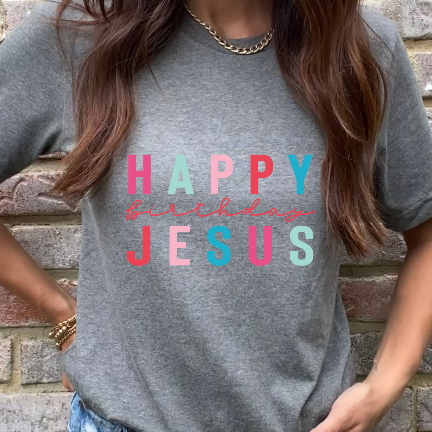 Happy Birthday Jesus Graphic Tee