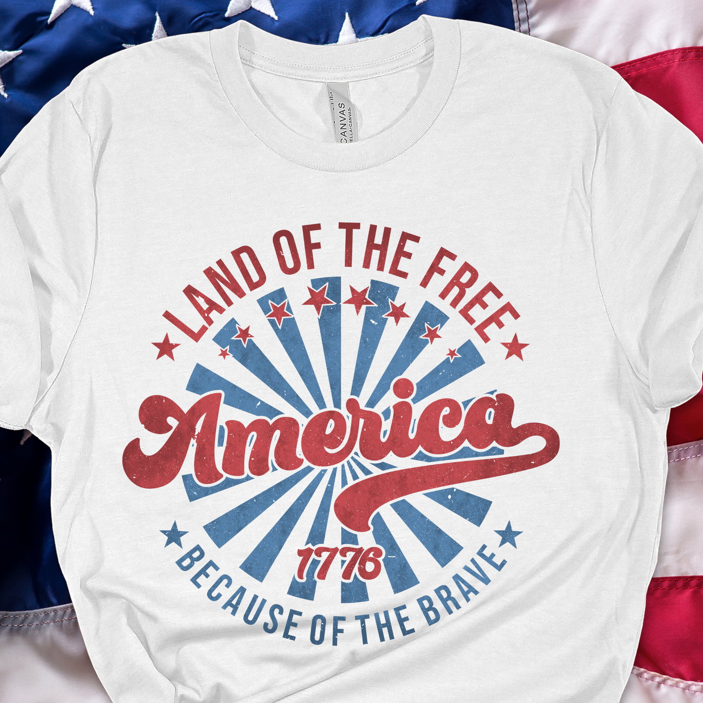 Because of the Brave White Graphic Tee