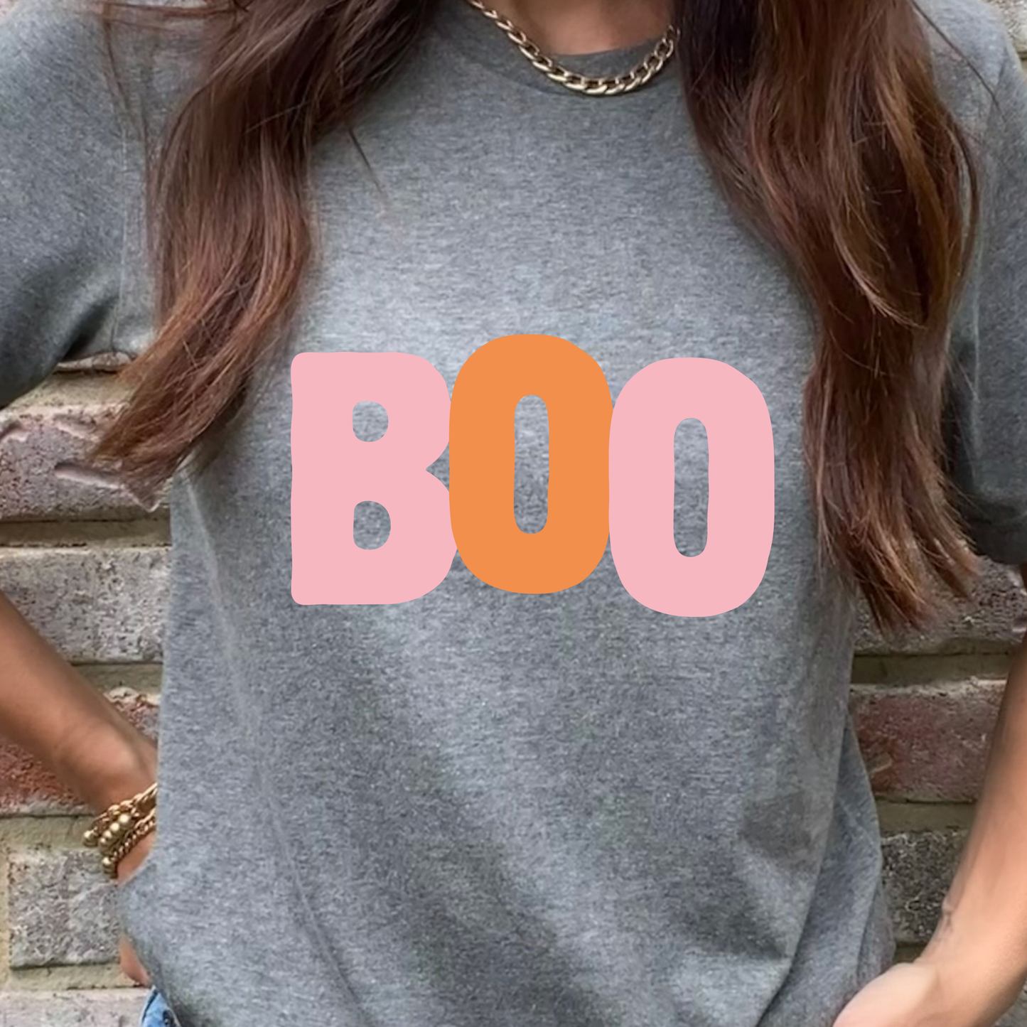 Boo Pink Graphic Tee