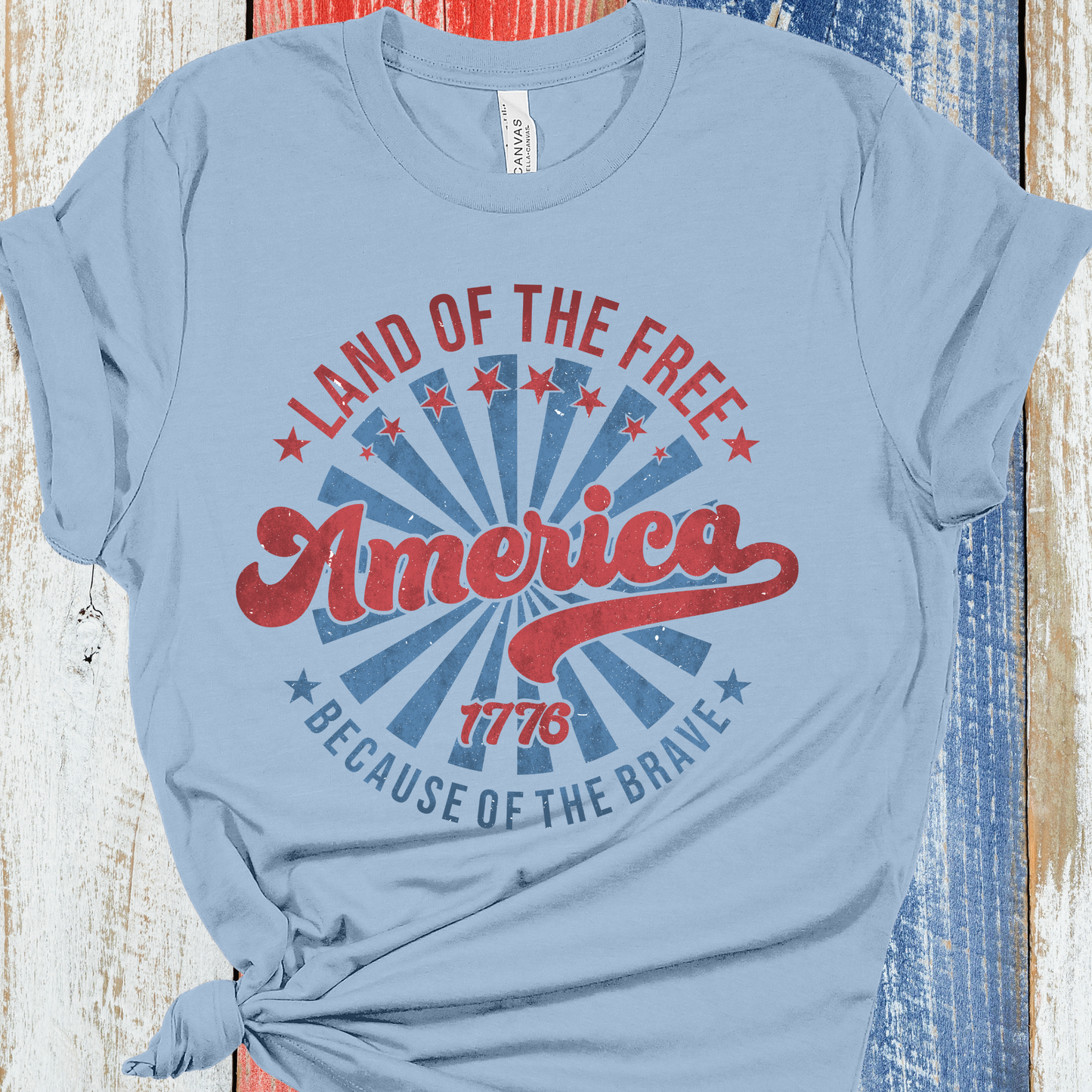 Because of the Brave Blue Graphic Tee