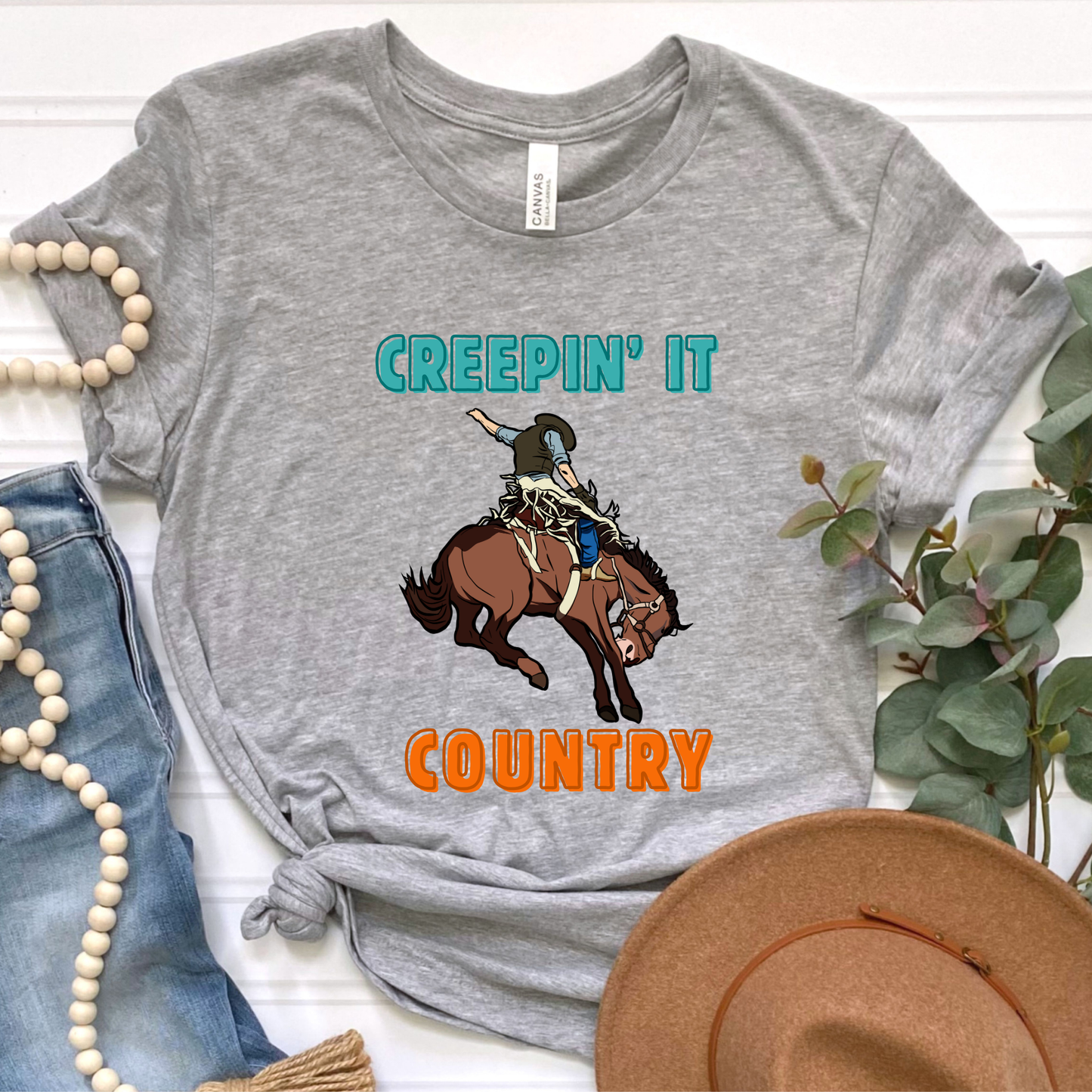 Creepin’ It Country Cowboy Graphic Tee