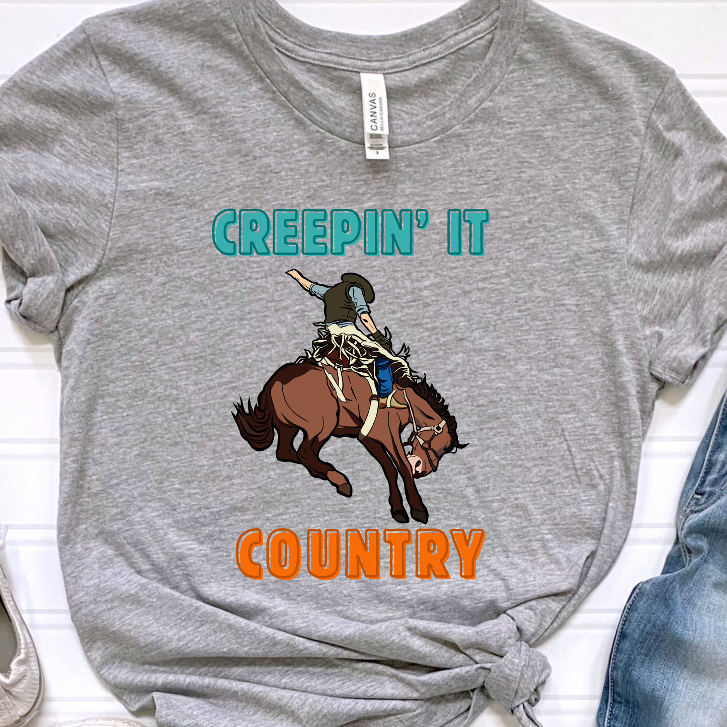 Creepin’ It Country Cowboy Graphic Tee