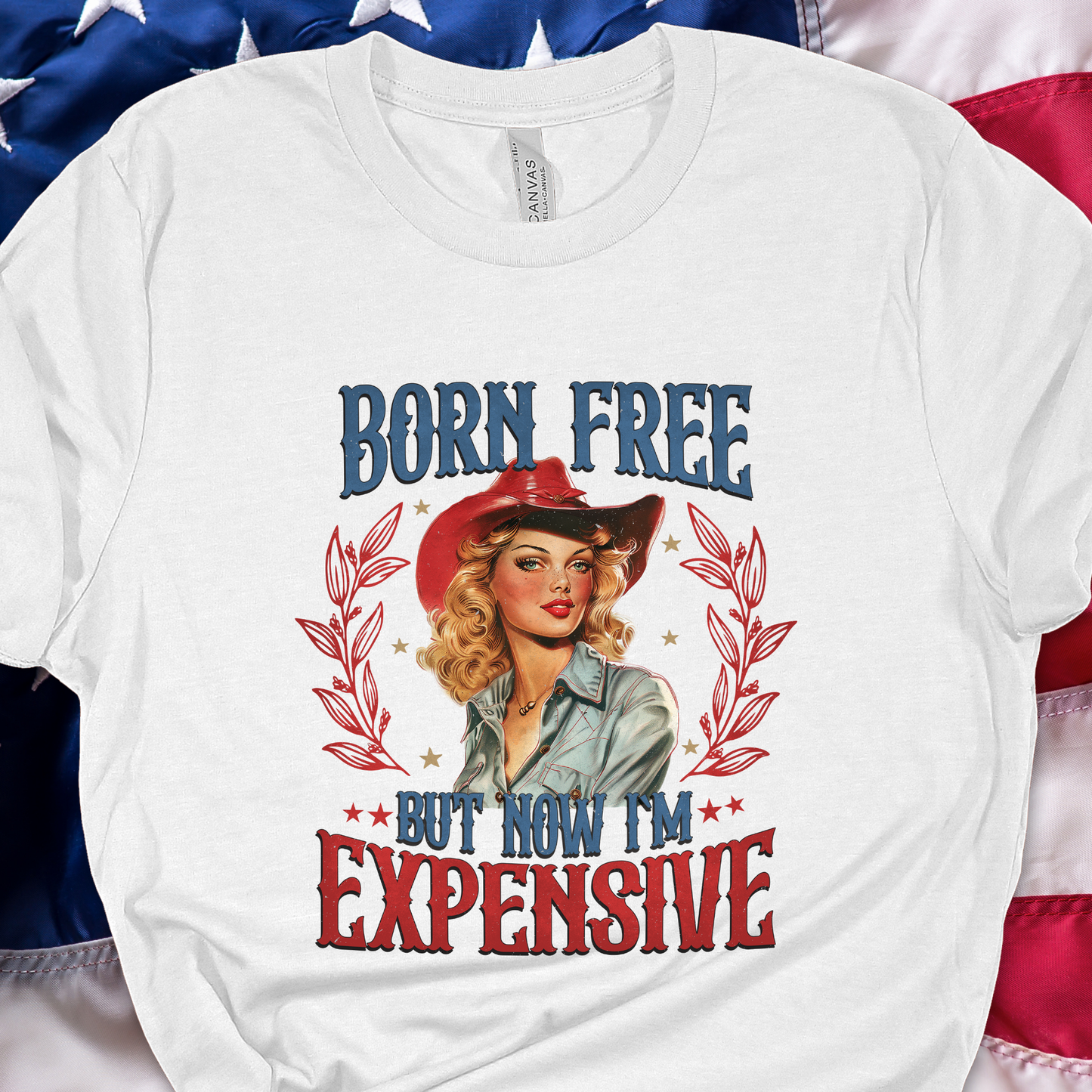 Born Free White Graphic Tee