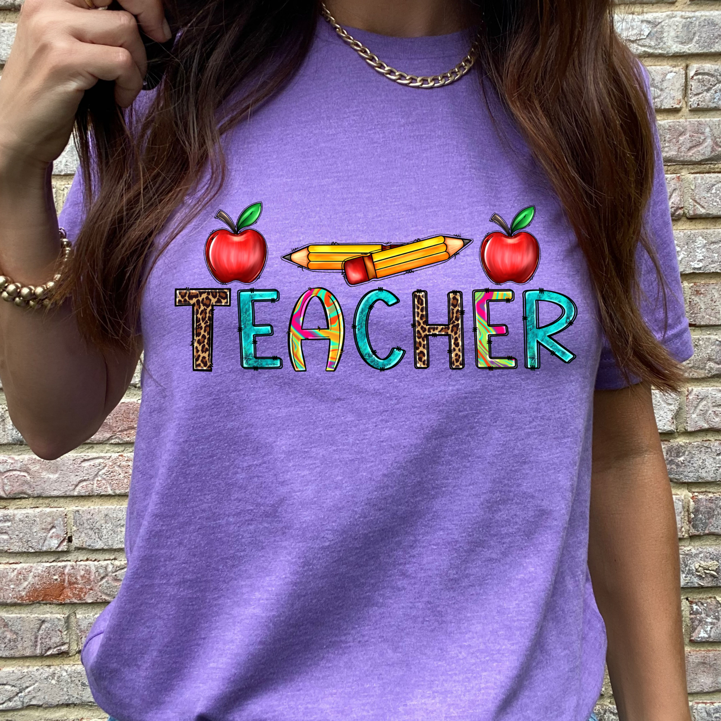 Apples and Pencils Graphic Tee