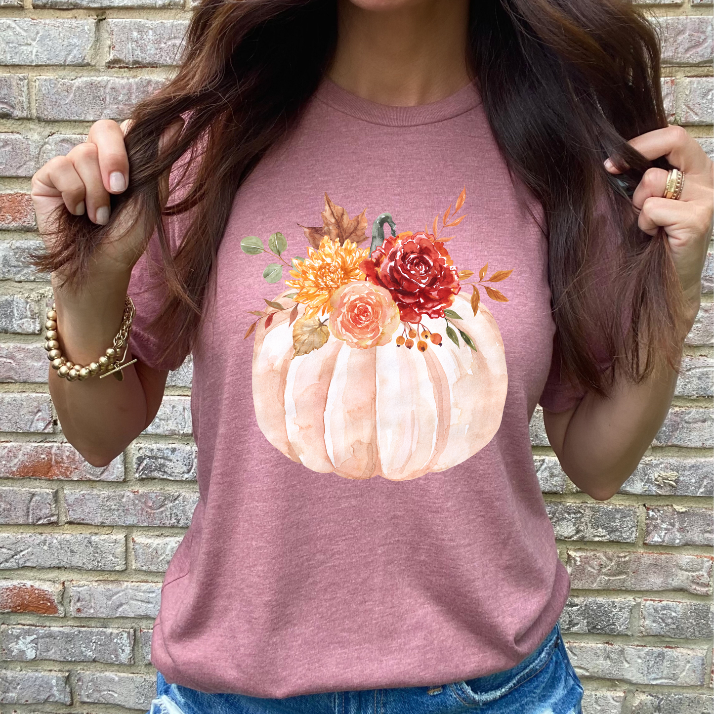 Pretty in Pink Pumpkin Graphic Tee