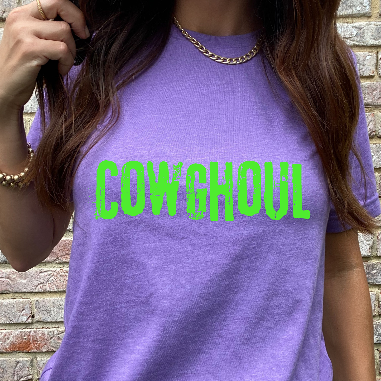 Cowghoul Green Graphic Tee