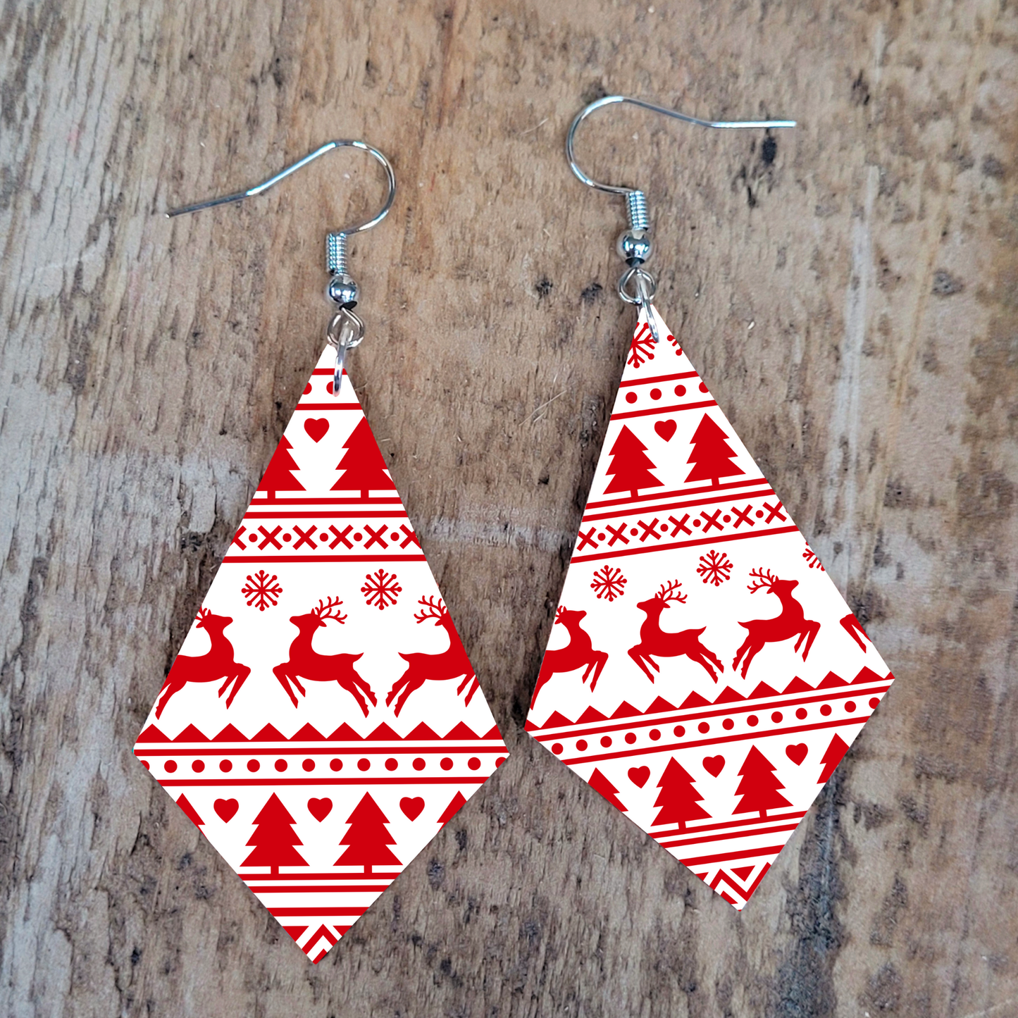 Red Christmas Sweater Earrings
