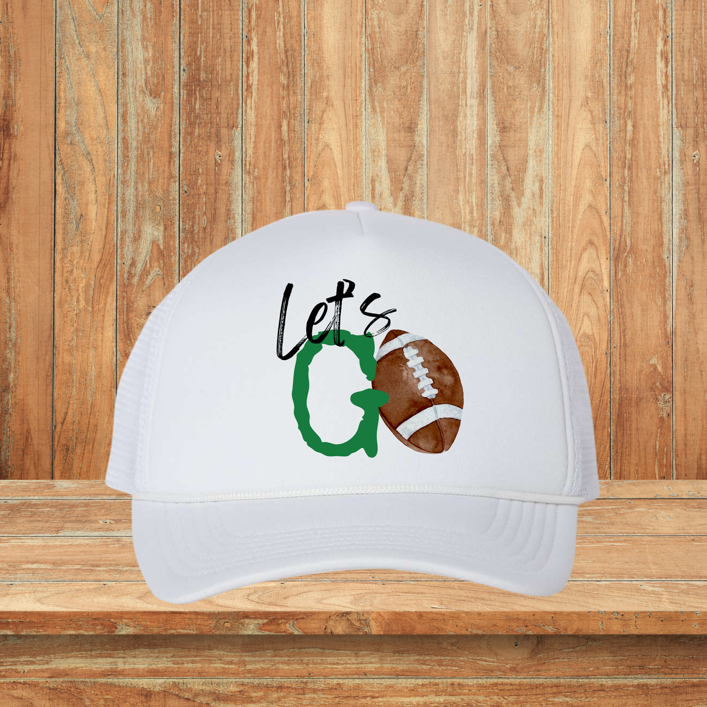 Let’s Go Football Green Hat