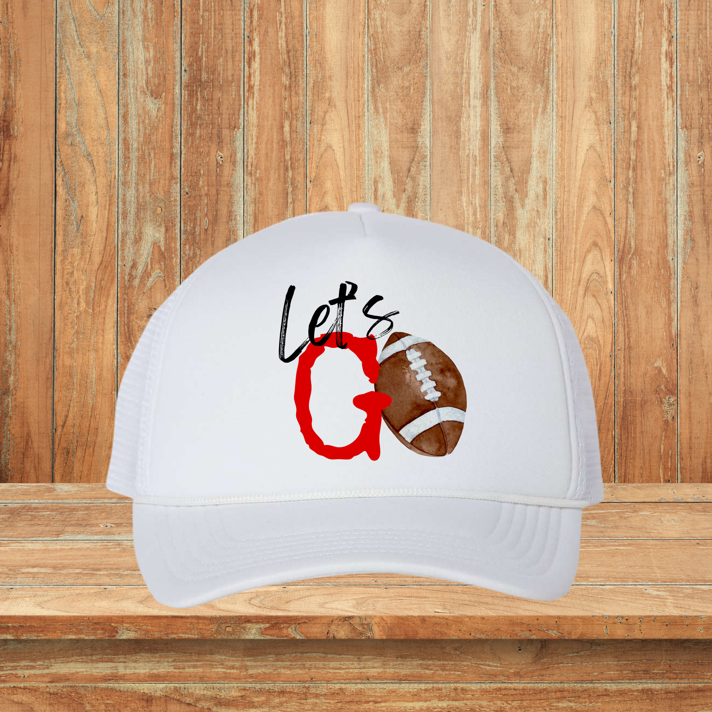 Let’s Go Football Red Hat