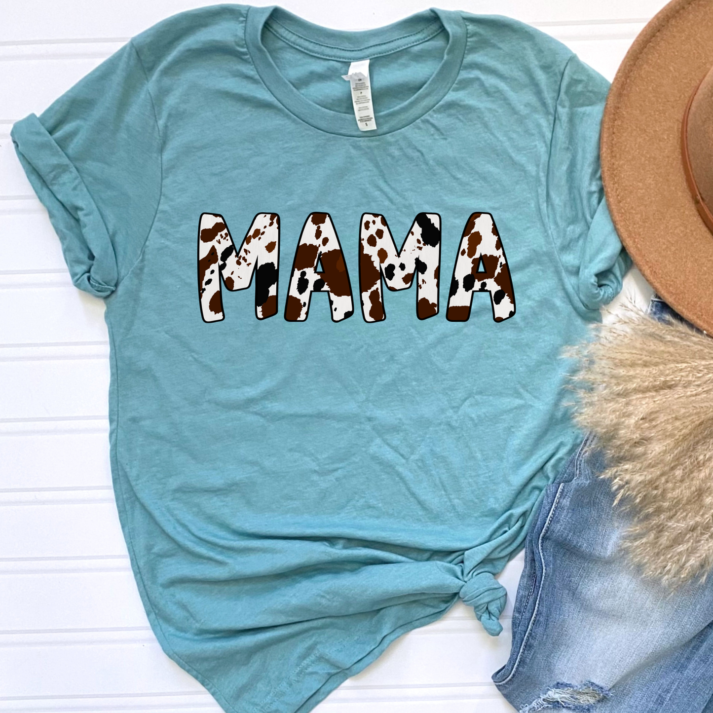 Cow Print Mama Graphic Tee