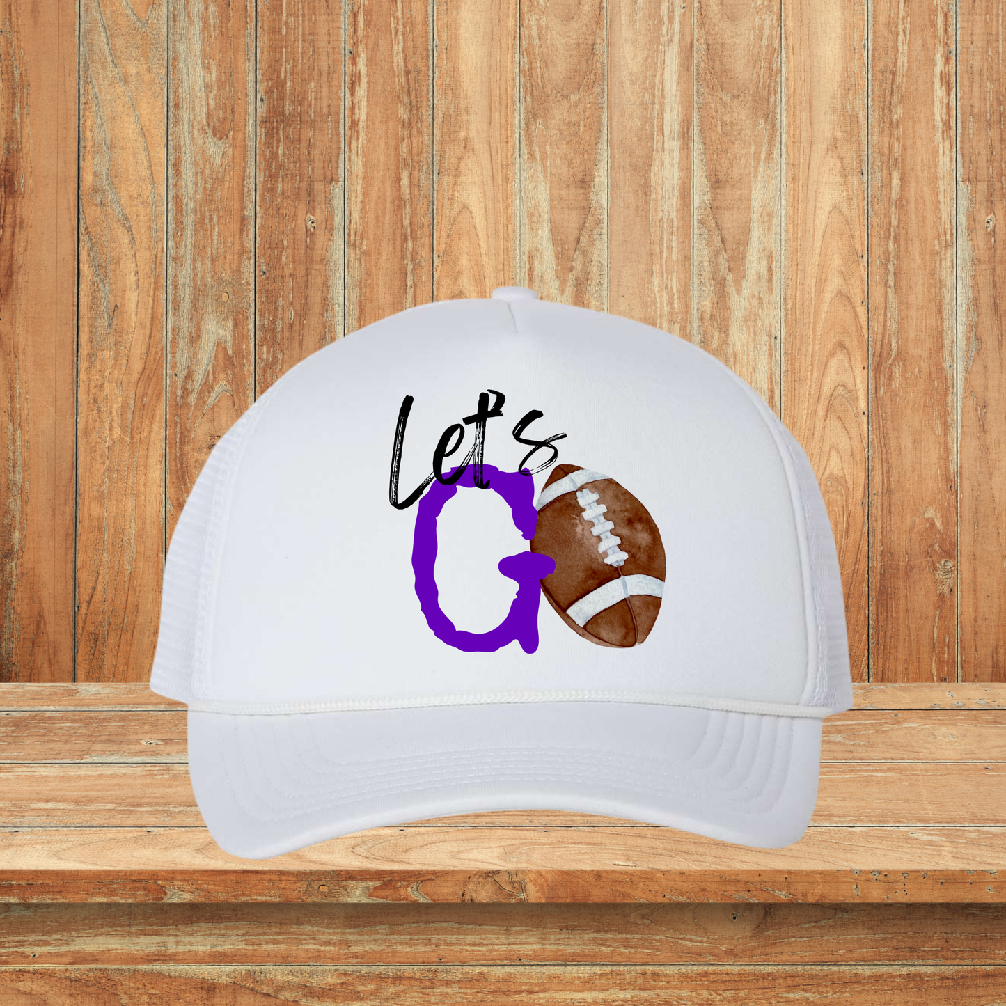 Let’s Go Football Purple Hat
