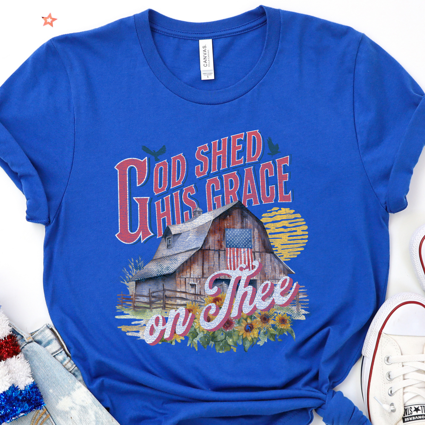 Shed His Grace on Thee Graphic Tee