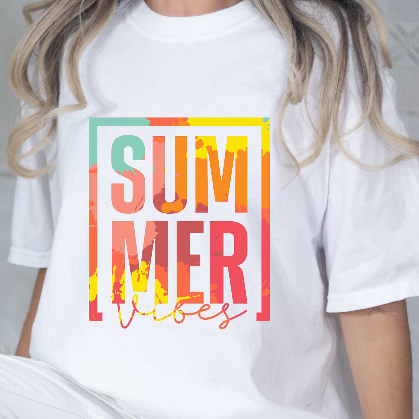 Abstract Summer Vibes Graphic Tee