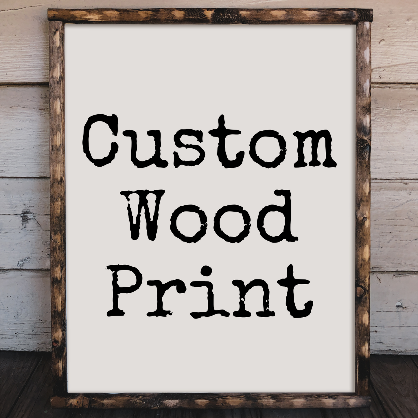 Custom 10" x 14" Wood Print