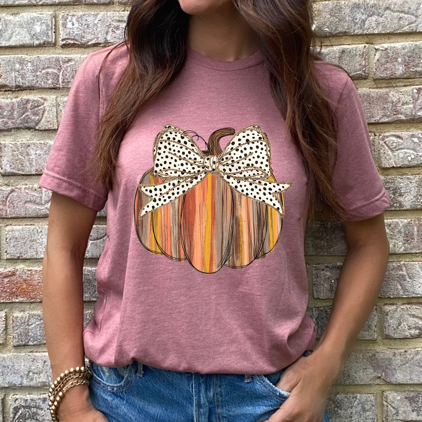 Brush Stroke Pumpkin Graphic Tee