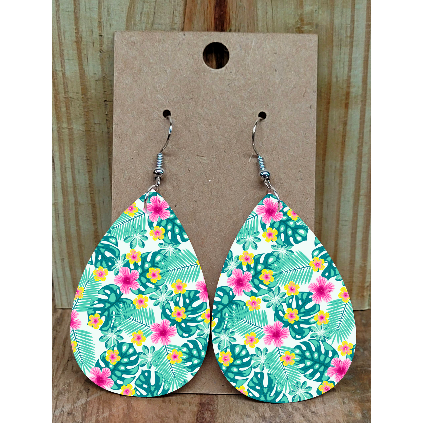 Tropical Floral Earrings