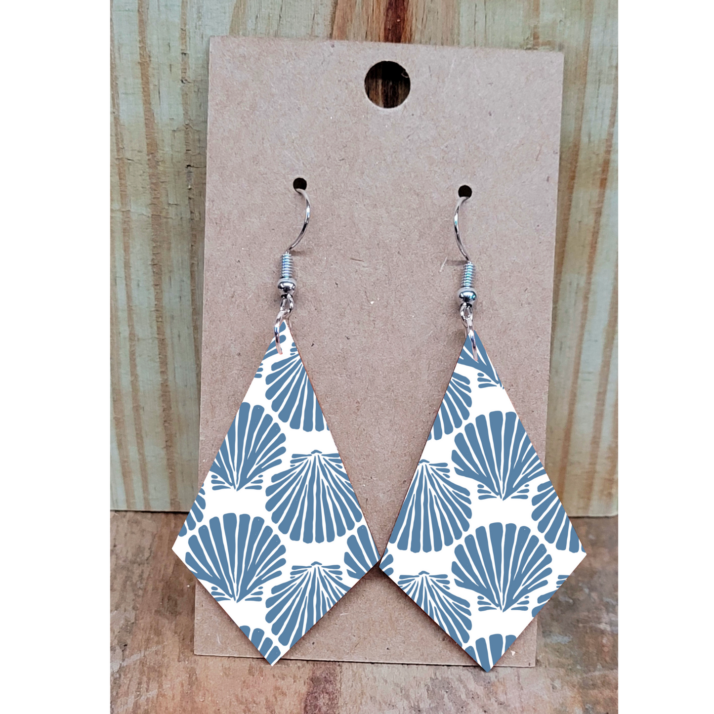 Slate Shell Earrings