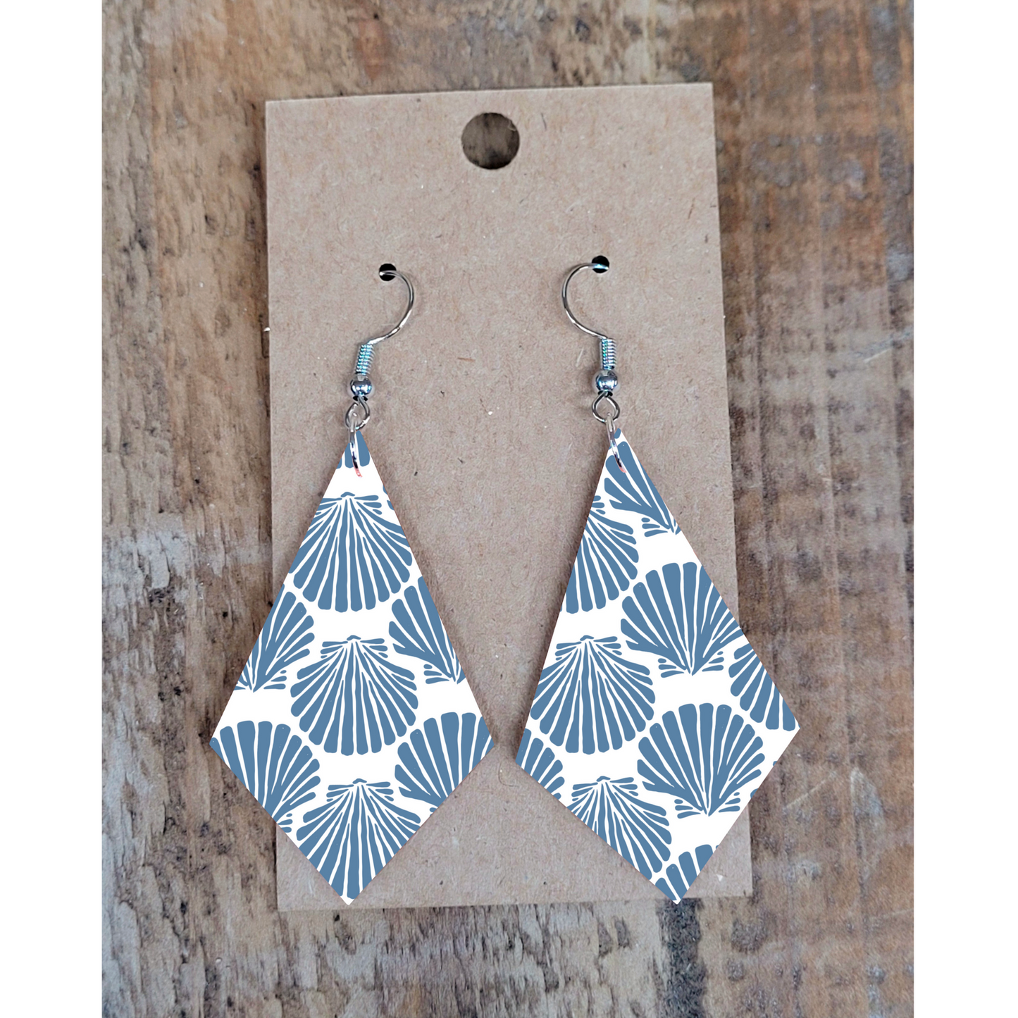 Slate Shell Earrings