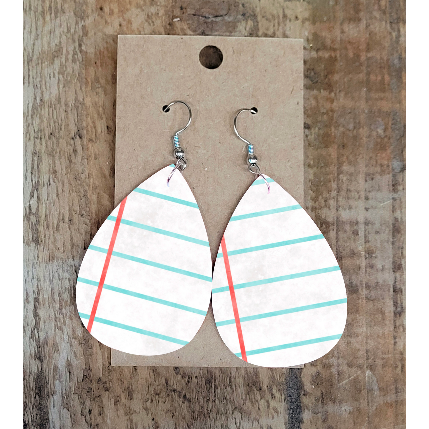 Notebook Earrings